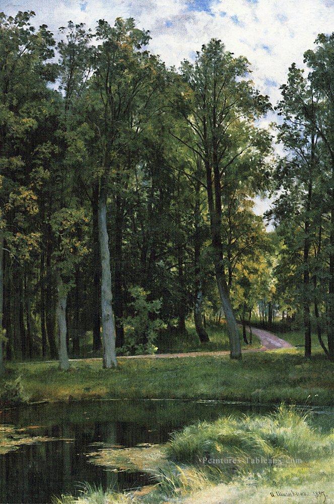 chemin forestier 1897 paysage classique Ivan Ivanovich Peintures à l'huile